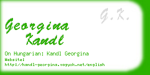 georgina kandl business card